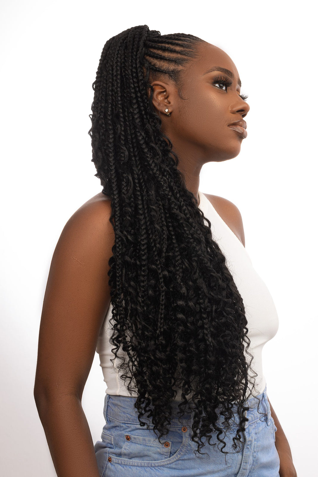 Goddess cheap ponytail braids