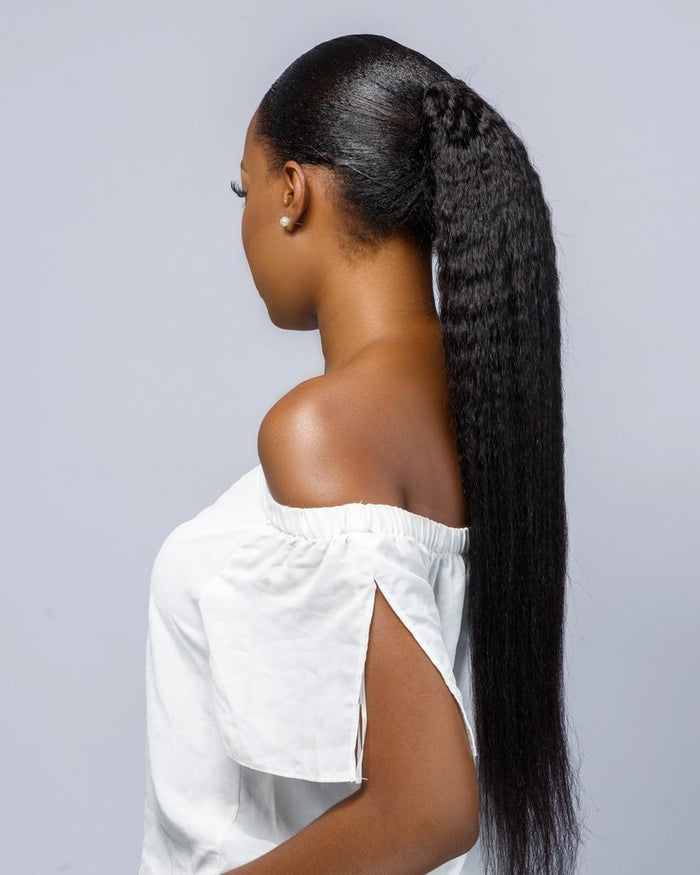 Kinky Straight Virgin Hair Ponytail
