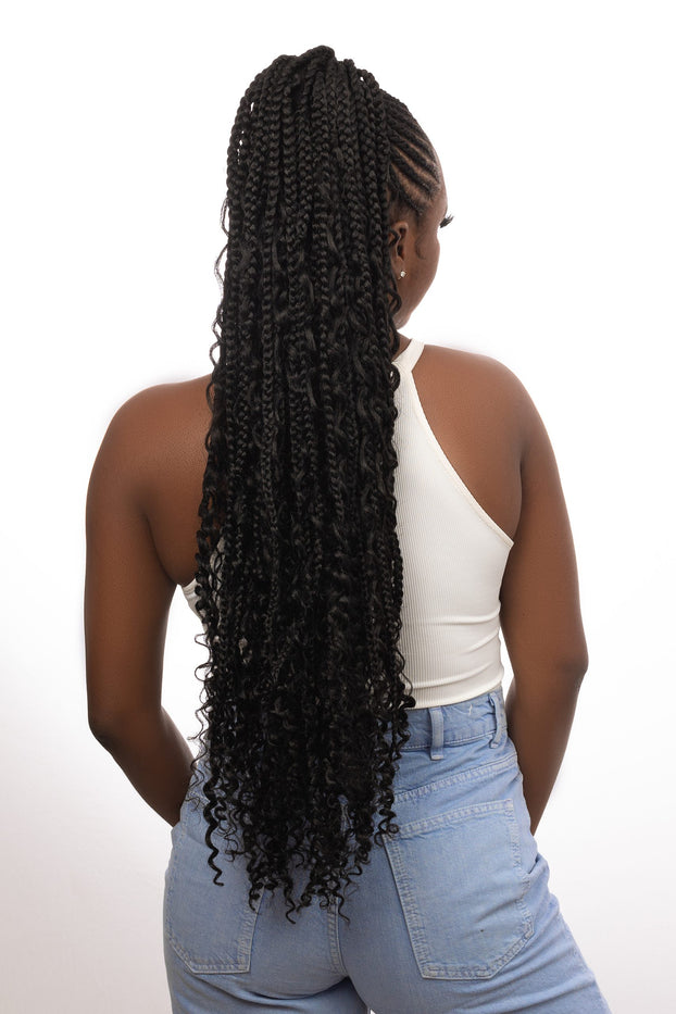 Goddess cheap ponytail braids
