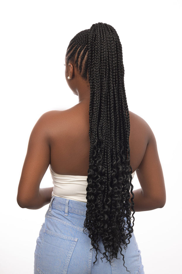 BRAIDED PONYTAIL – NATURAL HAIR ROCKSS