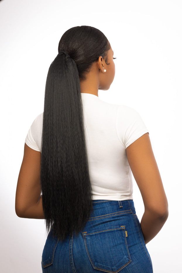 kinky girl with long hair. In the Studio on a black background. A fairy  tale for children.Lives in the frame Stock Photo - Alamy